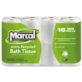 Toilet Paper | Marcal 16466 100% Recycled 2 Ply Septic Safe Bath Tissue - White (96/Carton) image number 0