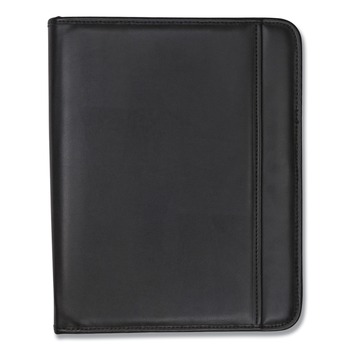 NOTEBOOKS AND PADS | Samsill 70820 Professional Zippered Pad Holder with Pockets/Slots and Writing Pad - Black