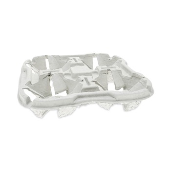 Pactiv Corp. M5135040001 EarthChoice 8 oz to 46 oz Four-Cup Carrier Carry-Safe Beverage Carrier - Natural (132/Carton)