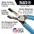 Cable Strippers | Klein Tools K12035 8 to 20 AWG Heavy-Duty Wire Stripper image number 1