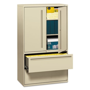 HON H795LS.L.L 700 Series 42 in. x 64.25 in. x 18 in. 2 Drawer/3 Shelf Lateral File Cabinet - Putty
