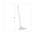 New Year New Savings! Save $25 off $150 | Boardwalk BWK116R 16 oz. Rayon Fiber Head Deck Mop with Wooden Handle (6/Carton) image number 2