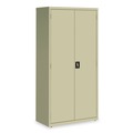 Office Filing Cabinets & Shelves | Alera 25766 36 in. x 18 in. x 72 in. 5 Shelves Economy Assembled Storage Cabinets - Putty image number 1