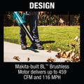 Outdoor Power Combo Kits | Factory Reconditioned Makita XT287SM1-R 18V LXT Brushless Lithium-Ion 13 in. Cordless String Trimmer and Blower Combo Kit (4 Ah) image number 12