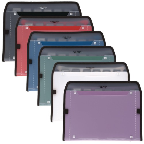 Office & Office Supplies | Five Star 350099 7.5 in. Expansion Letter Size Expanding File - Randomly Assorted Colors image number 0