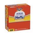 Trash Bags | Hefty E84574CT 23.75 in. x 27 in. 13 gal. 0.9 mil. Strong Tall Kitchen Drawstring Bags - White (270/Carton) image number 1