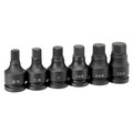 Sockets | Grey Pneumatic 9096H 6-Piece 1 in. Drive Standard Hex Driver Impact Socket Set image number 1