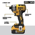 Combo Kits | Factory Reconditioned Dewalt DCK2100P2R 20V MAX XR 3-Speed 1/4 in. Cordless Impact Driver and 20V MAX 1/2 in. Cordless Hammer Drill Driver with FLEXVOLT ADVANTAGE Combo Kit (5 Ah) image number 3