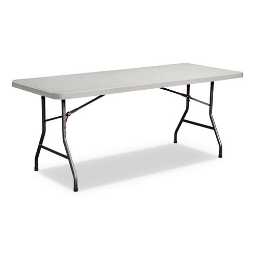 Office Desks & Workstations | Alera ALEPT7230G 72 in. x 29-5/8 in. x 29-1/4 in. Rectangular Plastic Folding Table - Gray image number 0