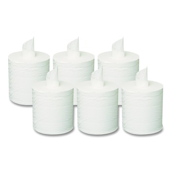 GEN G602 7.3 in. x 500 ft. 2-Ply Centerpull Towels - White (6 Rolls/Carton)