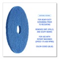 Cleaning Cloths | Boardwalk BWK4016BLU 16 in. Diameter Scrubbing Floor Pads - Blue (5/Carton) image number 5