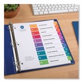 Office Jansan | Avery 11169 Ready Index 11 in. x 8.5 in. 10-Tab 1 to 10 Uncollated Customizable TOC Dividers - Multicolor Tabs/White (24/Box) image number 6