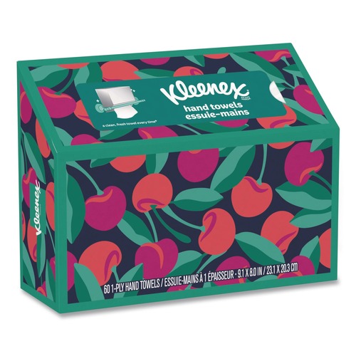 Cleaning & Janitorial Supplies | Kleenex 38586 6.8 in. x 9 in. 1-Ply Hand Towels in a Pop-Up Box - White (6/Carton) image number 0