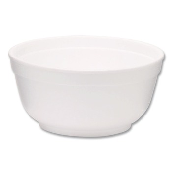 WinCup 8 oz Squat Style Foam Bowls - White (1000/Carton)