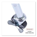 Office Jansan | Alera ALESW790004 3 Wheel 2 Locking Optional Grip Ring Stem Casters for Wire Shelving - Black (4/Set) image number 3