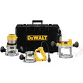 Plunge Base Routers | Dewalt DW618B3 120V 12 Amp Brushed 2-1/4 HP Corded Three Base Router Kit image number 0