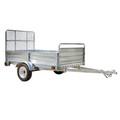 Utility Trailer | Detail K2 MMT5X7G-DUG 5 ft. x 7 ft. Multi Purpose Utility Trailer Kits with Drive Up Gate (Galvanized) image number 0