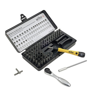 Wiha Tools 75965 65-Piece System 4 ESD Safe Master Technician's Ratchet and MicroBits Set