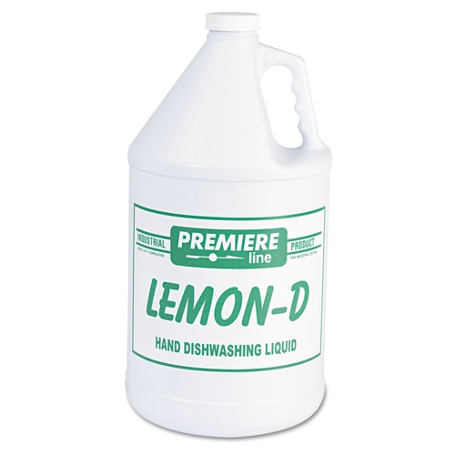 Cleaning & Janitorial Supplies | Fresquito KES LEMON-D 1 gal. Bottle Lemon-D Dishwashing Liquid - Lemon (4/Carton) image number 0