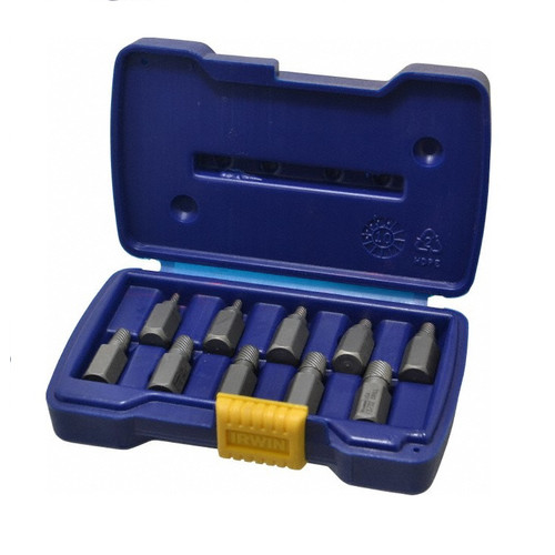 Irwin Hanson 53226 10Piece Hex Head MultiSpline Screw Extractor Set