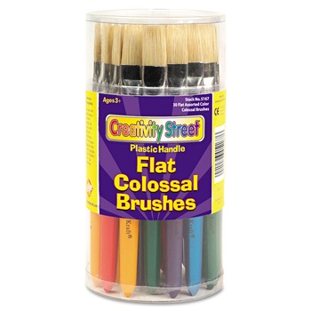 Creativity Street Flat Natural Bristle Colossal Brush (30/Set)