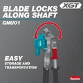 Clearance Center | Makita GNU01M1 40V MAX XGT Brushless Lithium-Ion 24 in. Cordless Articulating Pole Hedge Trimmer Kit (4 Ah) image number 11