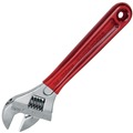 Adjustable Wrenches | Klein Tools D507-8 8 in. Extra Capacity Adjustable Wrench - Transparent Red Handle image number 0