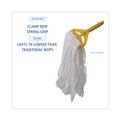 Mops | Boardwalk BWK8003 Enviro Clean Looped Mop Head With Tailband - Large, White (12/Carton) image number 4