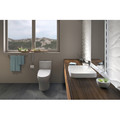 TOTO MW4463056CEMGA#01 WASHLETplus Aquia IV 2-Piece Elongated Dual Flush 1.28 & 0.8 GPF Toilet & Auto Flush S550e Bidet Seat (Cotton White) image number 9
