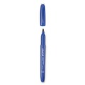  | Universal UNV07073 Fine Bullet Tip Pen-Style Permanent Marker - Blue (1 Dozen) image number 2