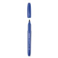 Office Jansan | Universal UNV07073 Fine Bullet Tip Pen-Style Permanent Marker - Blue (1 Dozen) image number 2