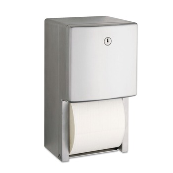 PRODUCTS | Bobrick B-4288 6-1/16 in. x 5-15/16 in. x 11 in. ConturaSeries Two-Roll Tissue Dispenser