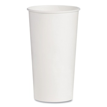 SOLO 21 oz. Double-Sided Poly (DSP) Paper Cold Cups - White (1000/Carton)