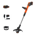 String Trimmers | Black & Decker LSTE525 20V MAX 2-Speed EASYFEED Lithium-Ion 12 in. Cordless String Trimmer/ Edger Kit (1.5 Ah) image number 0