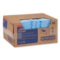 Cleaning Cloths | Tork 192196 13 in. x 21 in. Quat Friendly 1/4 Fold Foodservice Cloths - Blue (150/Carton) image number 4