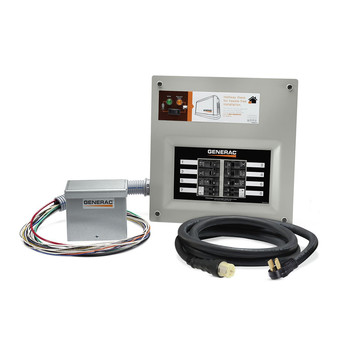 TRANSFER SWITCHES | Generac 9855 HomeLink 50-Amp Indoor Pre-wired Upgradeable Manual Transfer Switch Kit for 10-16 Circuits