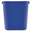 Just Launched | Rubbermaid Commercial FG295573BLUE 13.63 Quart Plastic Rectangular Deskside Recycling Container - Small, Blue image number 1