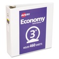 Office Jansan | Avery 05741 3 Round Rings 3 in. Capacity 11 in. x 8.5 in. Economy View Binder - White image number 0