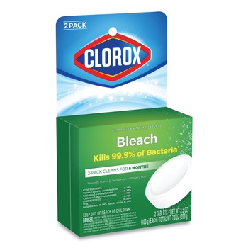 Clorox 3.5 oz. Ultra Clean Toilet Tablets - Bleach (2/Pack, 6 Packs/Carton)