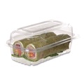 Food Trays, Containers, and Lids | Eco-Products EP-LC96 9 x 6 x 3 Renewable and Compostable Plastic Clamshell Hinged Food Containers - Clear (240/Carton) image number 6