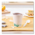 Food Service | SOLO 378PLA-PLANET 8 oz. Compostable Paper Hot Cups - White/Green (50/Pack) image number 3