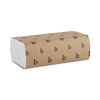 Boardwalk B6200 9 in. x 9-9/20 in. Multifold Paper Towels - White (16 Packs/Carton, 250/Pack)