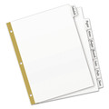 Office Jansan | Avery 23078 11 x 8.5 Write and Erase Big Tab Paper Dividers - White (8-Pieces/Set) image number 1