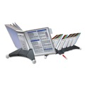 Office Jansan | Durable 554210 10 in. x 5.88 in. x 13.5 in. 10 Panels SHERPA Desk Reference System - Gray Borders image number 4