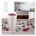 Food Trays, Containers, and Lids | Dart 20J16 20 oz. Foam Drink Cups - White (500/Carton) image number 5