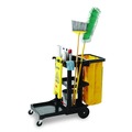 Safety Equipment | Rubbermaid Commercial FG611200YEL 11 in. x 12 in. x 25 in. Multilingual "Caution" Floor Sign - Bright Yellow image number 3