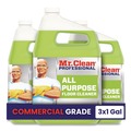 Cleaning & Janitorial Supplies | Mr. Clean 02621 1 Gallon Finished Floor Cleaner - Lemon Scent (3/Carton) image number 1