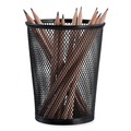 Office Jansan | Universal UNV20013 4.38 in. x 5.38 in. Steel Mesh Pencil Cup - Jumbo, Black image number 1