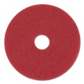 Cleaning & Janitorial Supplies | 3M 5100-20 20 in. Low-Speed Buffer Floor Pads - Red (5/Carton) image number 0