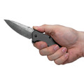Knives | Kershaw Knives 1776GRYBW Link 3.25 in. Aluminum Blackwash Knife - Gray image number 2